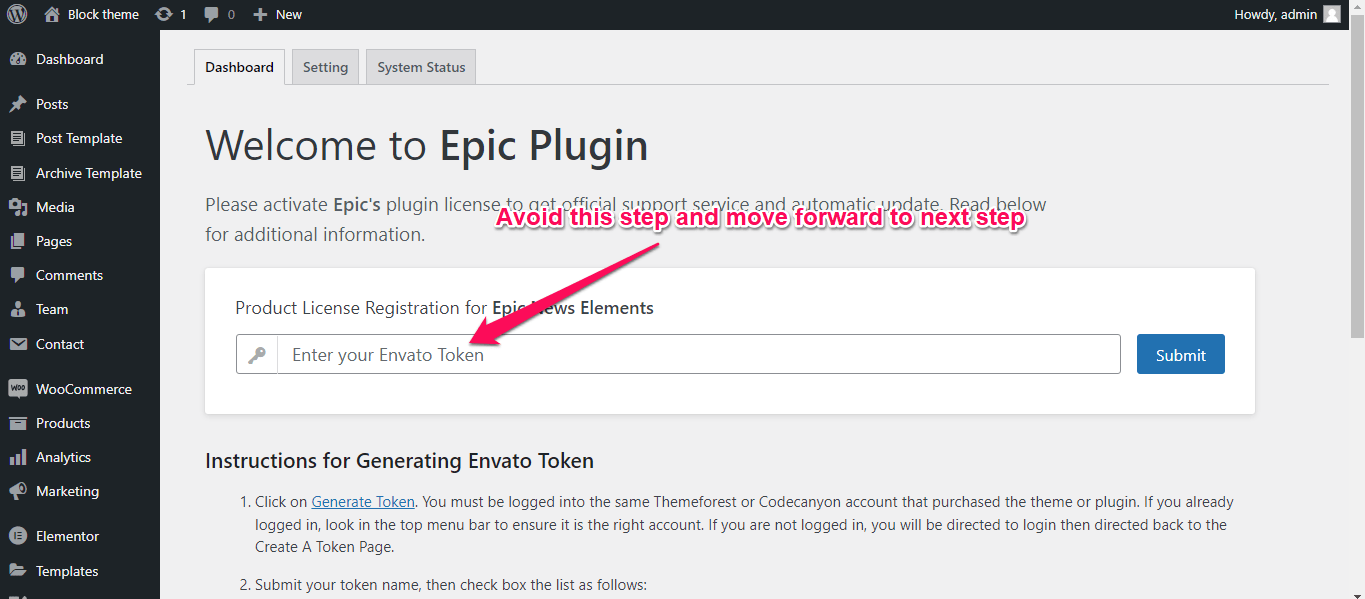 Epic plugs 3. Upload and Activate Theme 3. Upload and Activate Theme screenshoot step1 min