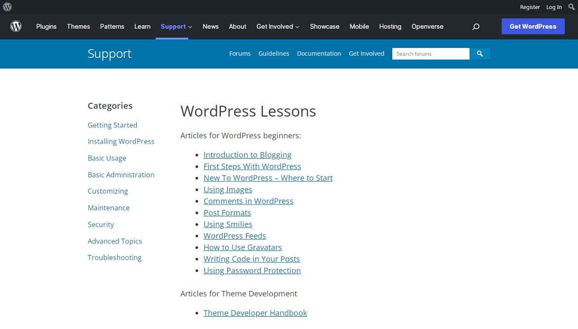 WordPress Lessons: Best Free WordPress Tutorial Website
