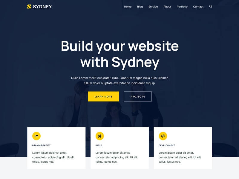 Sydney: Best Free WordPress Themes