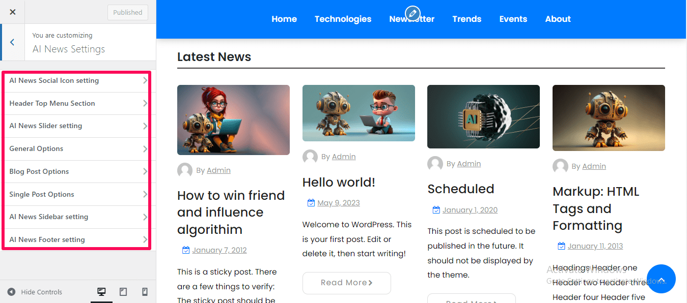 AI News More Settings Change Site Title and Logo and AI News Settings Change Site Title and Logo and AI News Settings 11th Screenshot min