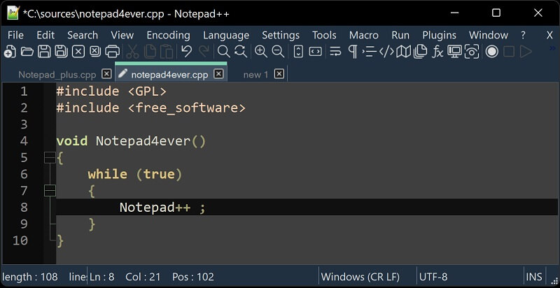 Notepad++: Code Editors For WordPress Developers