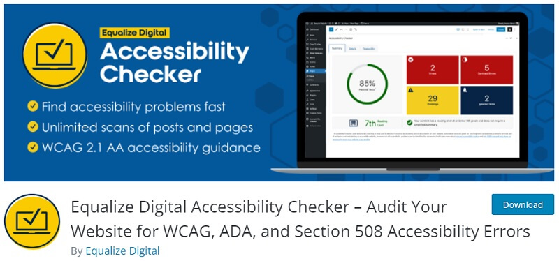 Equalize Digital Accessibility Checker