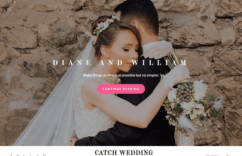 Catch Wedding 15 Best Free Wedding WordPress Themes In 2024 15 Best Free Wedding WordPress Themes In 2024 Catch Wedding
