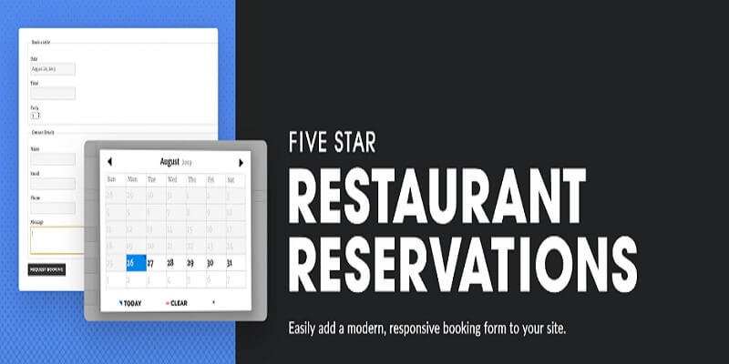 Five Star Restaurant Reservations – WordPress Booking Plugin How to Setup A Restaurant Website In WordPress How to Setup A Restaurant Website In WordPress Five Star Restaurant Reservations     WordPress Booking Plugin