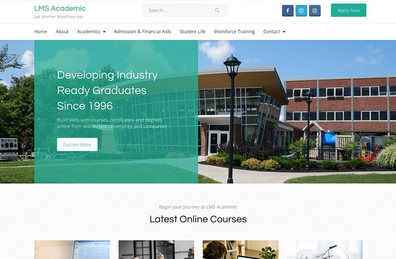 LMS Academic 14 Best Free LMS WordPress Themes In 2024 14 Best Free LMS WordPress Themes In 2024 LMS Academic e1711038270412