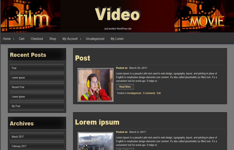 Seos Video WordPress Theme