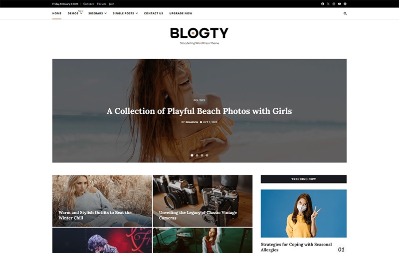 Blogty 15 Best Free Blog WordPress Themes in 2024 15 Best Free Blog WordPress Themes in 2024 Blogty