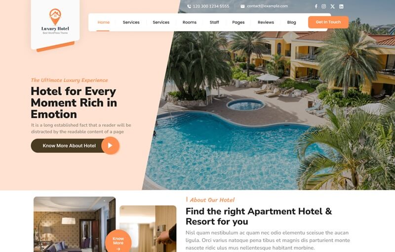 Luxury Hotels 15 Best Free Hotel WordPress Themes In 2024 15 Best Free Hotel WordPress Themes In 2024 Luxury Hotels