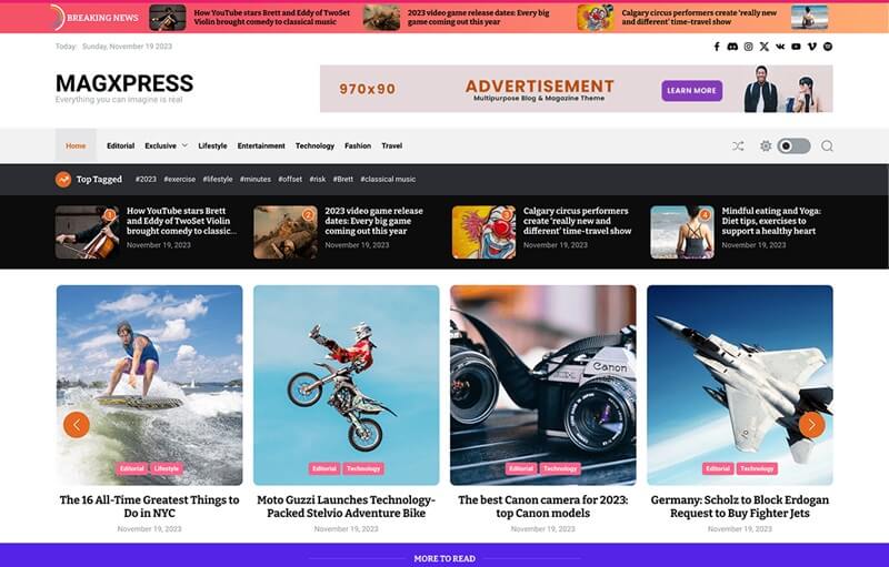 MagxPress Gallery WordPress Theme 14 Best Free Gallery WordPress Themes In 2024 14 Best Free Gallery WordPress Themes In 2024 MagxPress