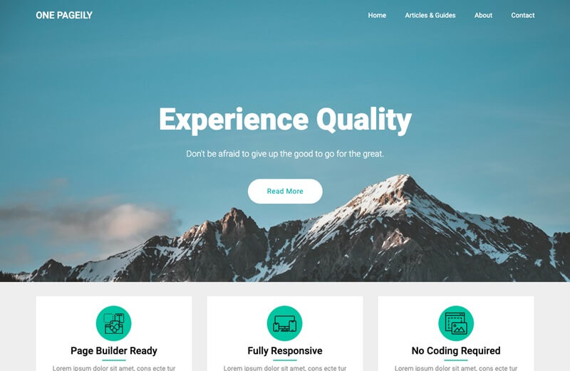 One Pageily 14 Best Free One Page WordPress Themes In 2024 14 Best Free One Page WordPress Themes In 2024 One Pageily