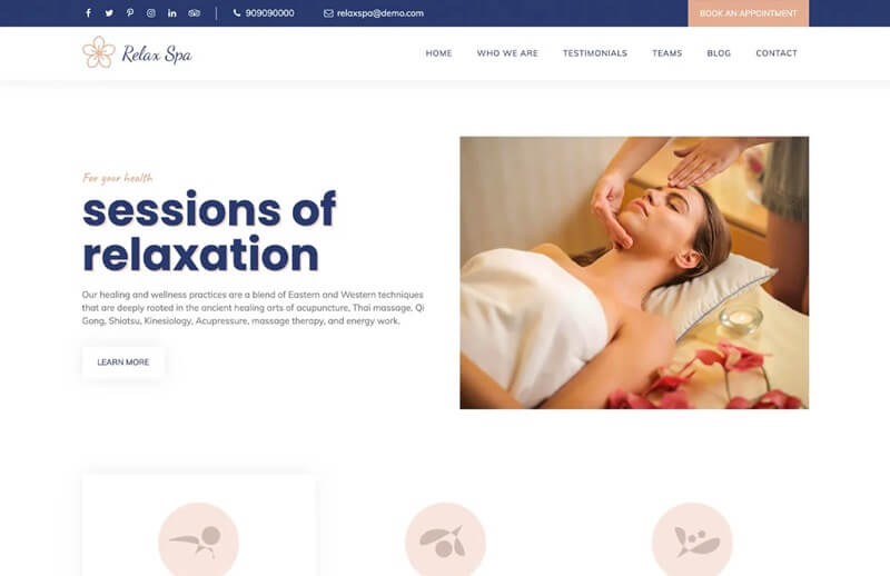 Relax Spa 7 Best Free Spa WordPress Themes In 2024 15 Best Free Spa WordPress Themes In 2024 Relax Spa