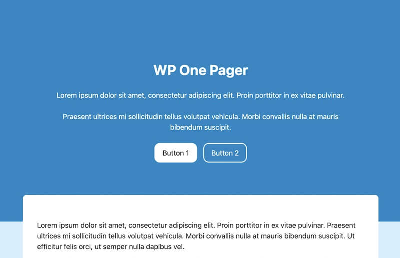 WP One Pager 14 Best Free One Page WordPress Themes In 2024 14 Best Free One Page WordPress Themes In 2024 WP One Pager