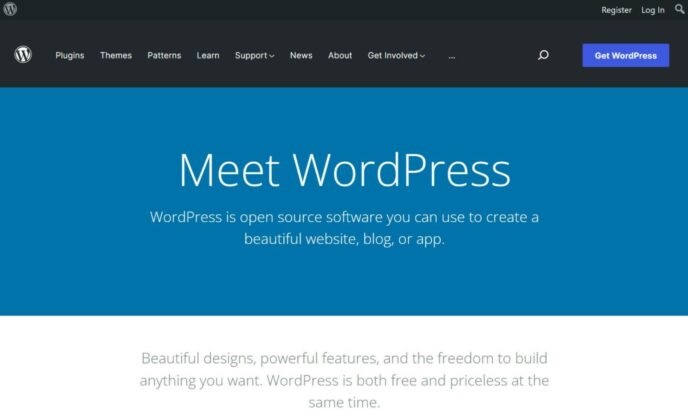 wordpress-homepage  WordPress vs GoDaddy: Which is a better way to create a website? wordpress homepage