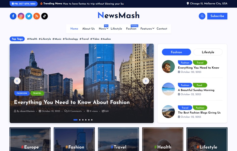 NewsMash  15 Best Free WordPress News Themes In 2024 NewsMash