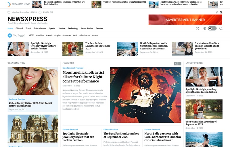 Free WordPress News Themes  15 Best Free WordPress News Themes In 2024 NewsXpress