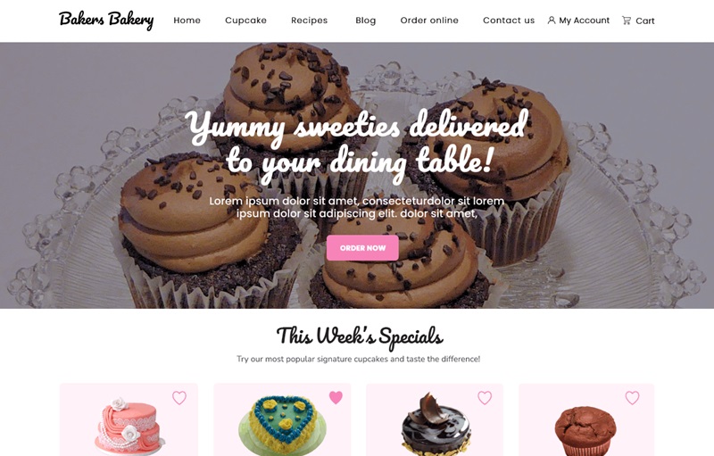 Bakers Bakery WordPress Theme