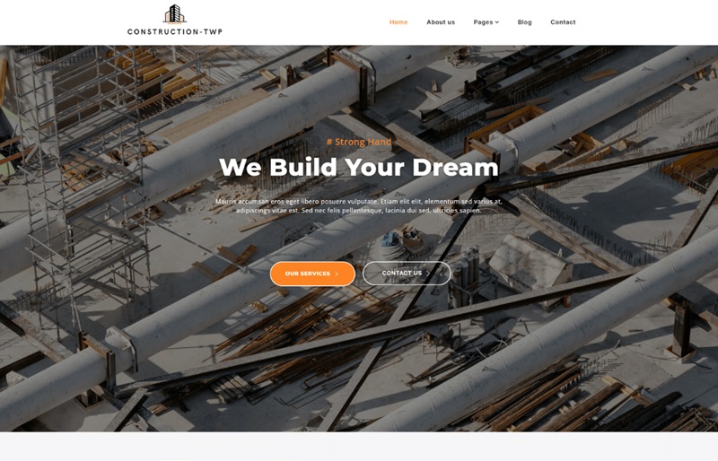 Construction Elementor WordPress Theme