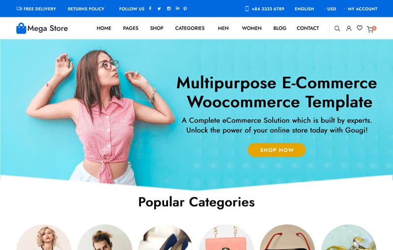 Mega Store Woocommerce Theme