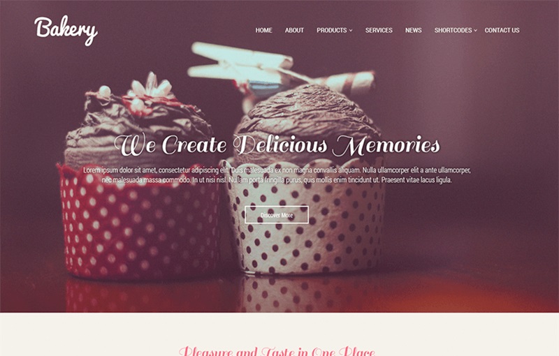 SKT Bakery WordPress Theme