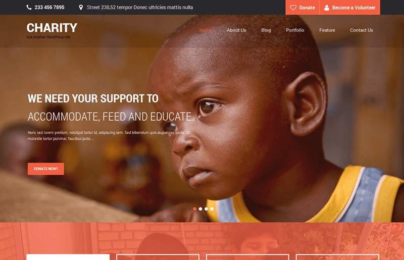 SKT Charity WordPress Theme