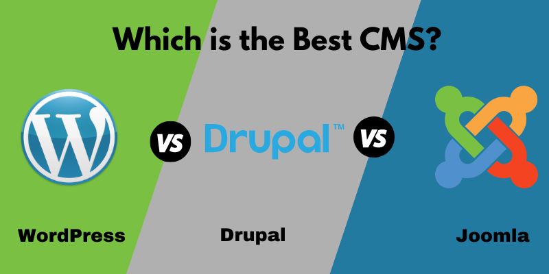 WordPress vs Drupal vs Joomla  WordPress vs Drupal vs Joomla: Which is the Best CMS? WordPress vs Drupal vs Joomla