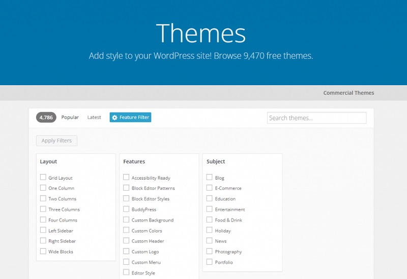 what wordpress theme is that