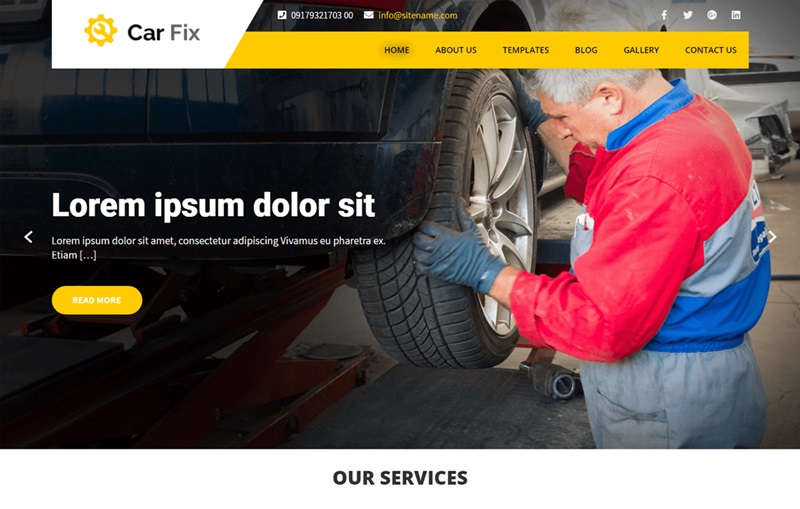 Car Fix Lite WordPress Theme