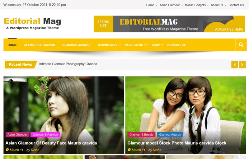 Free Editorial WordPress Themes