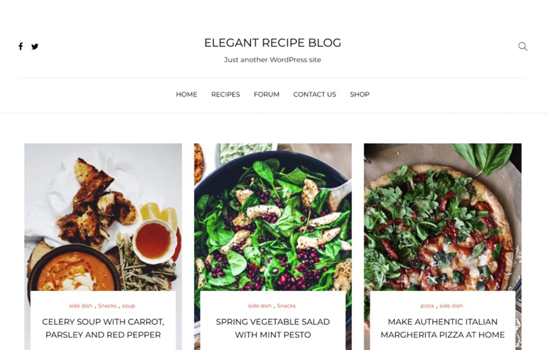 Elegant Recipe Blog