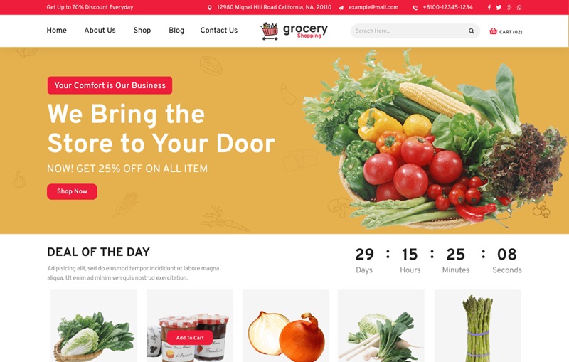 Grocery Store WordPress Themes