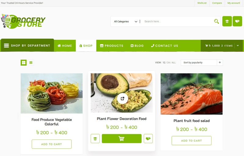 Grocery Store WordPress Theme