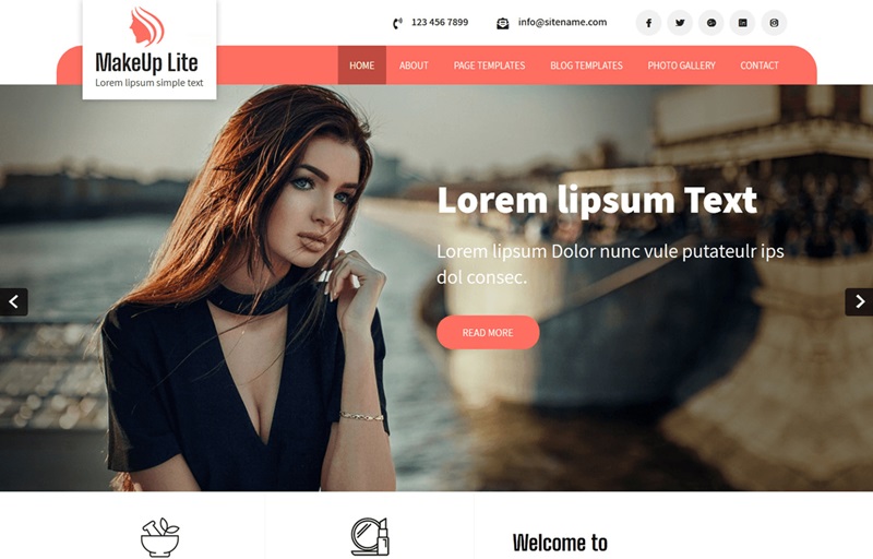 Makeup Lite Skin Care WordPress Theme