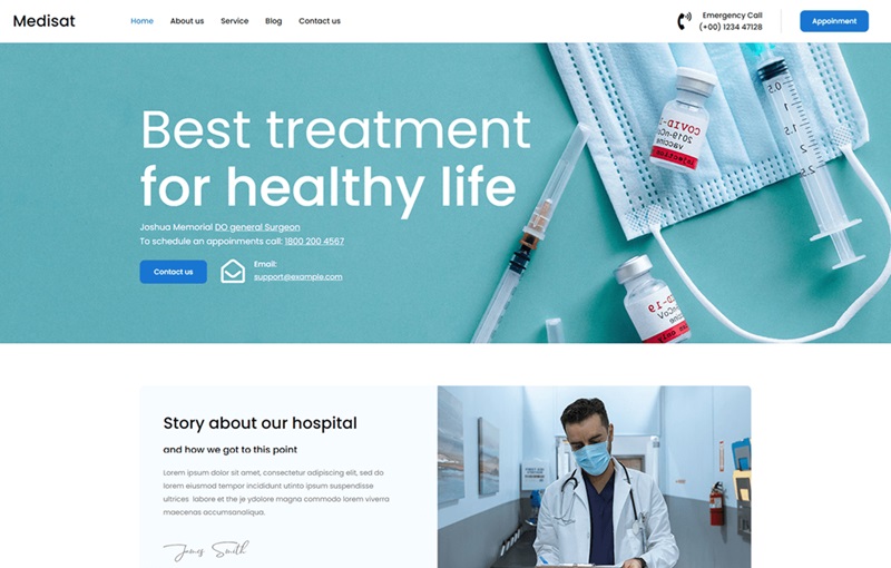 Medisat Skin Care WordPress Theme