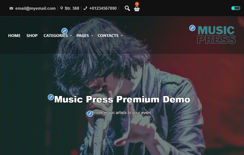 Music Press WordPress DJ Theme