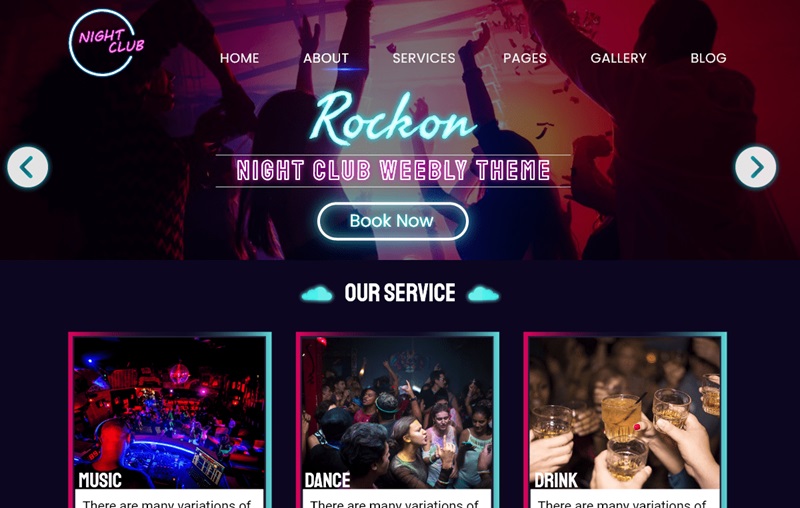 Night Club DJ WordPress Theme