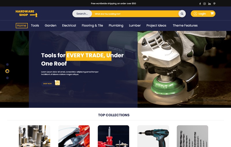 Retail Hardware Store WordPress Theme