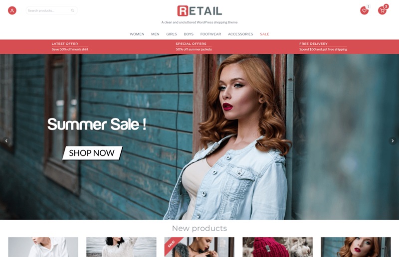 Retail Single Product WordPress Theme