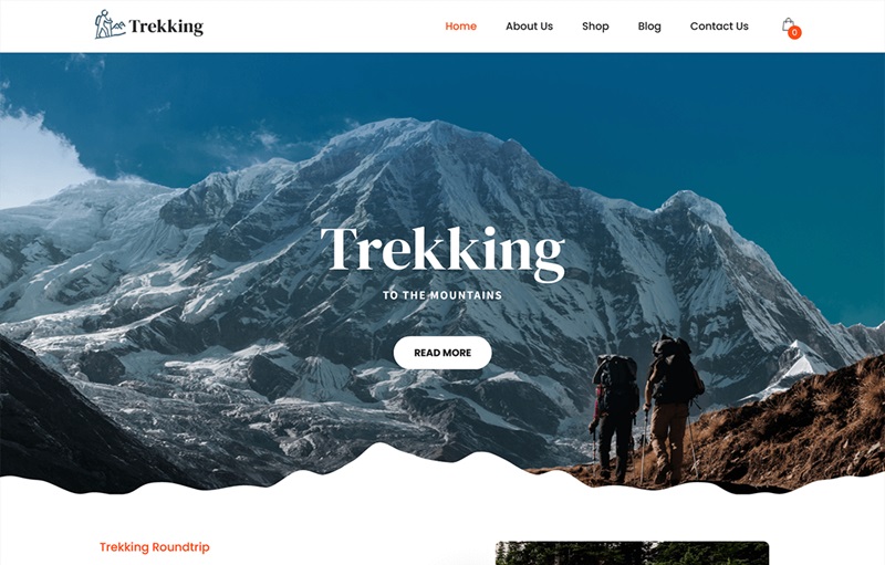 SKT Trekking Camping WordPress Theme