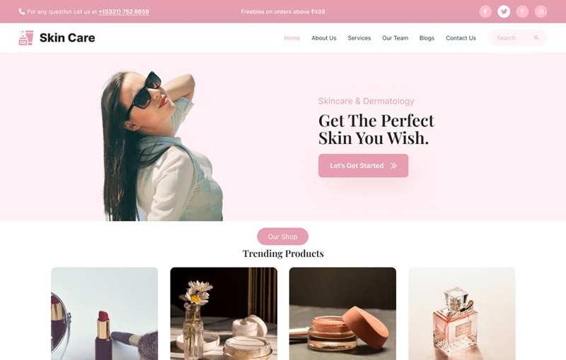 Skin Care WordPress Themes