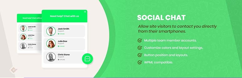 Social Chat WordPress Plugin