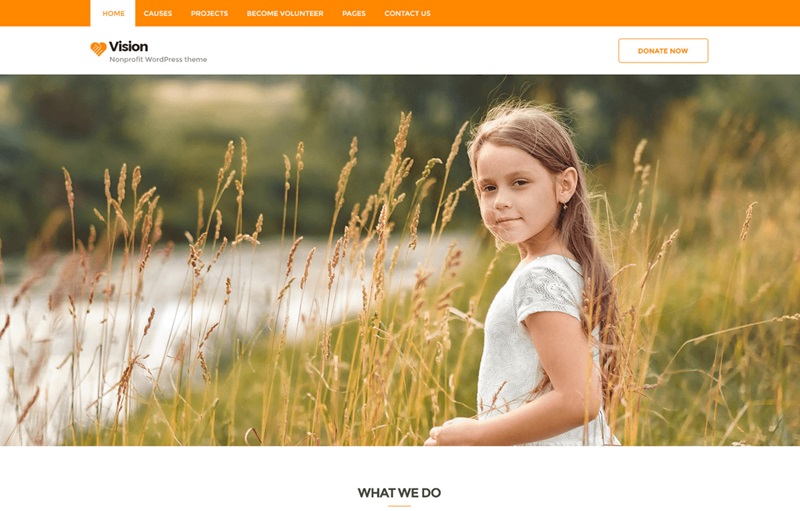 Vision Lite Camping WordPress Theme