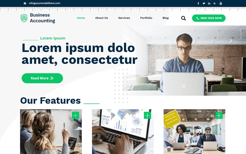 Free Banking WordPress Themes