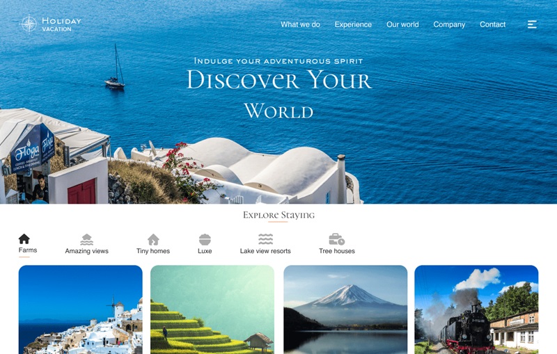 Holiday Vacation WordPress Theme For Resorts