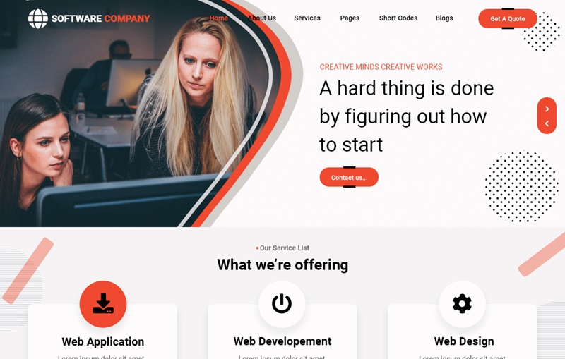 Professional Software Company Theme