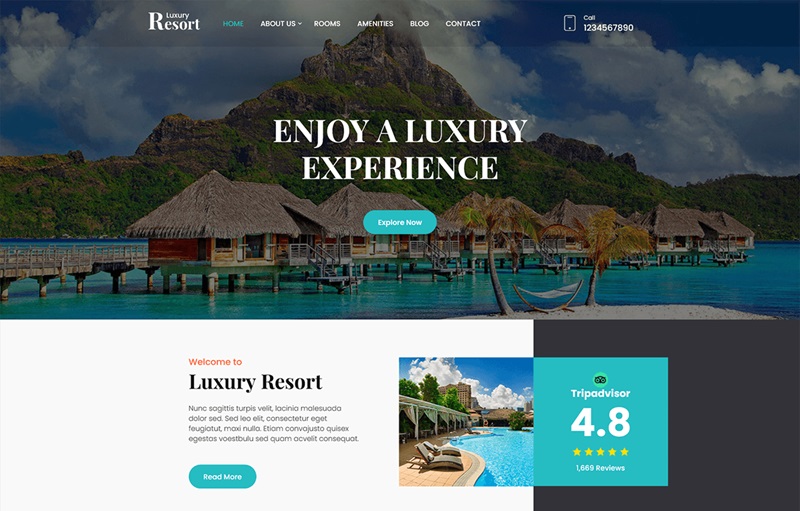 WordPress Themes For Resorts