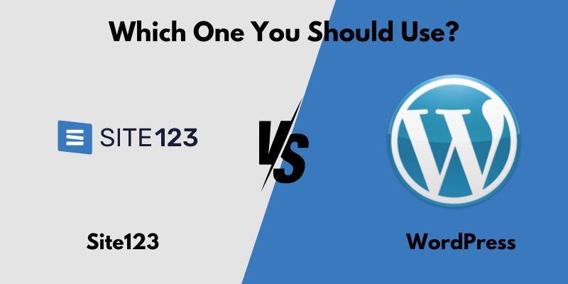 Site123 vs WordPress