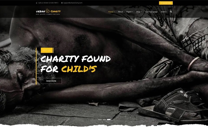 Urban Charity WordPress Theme