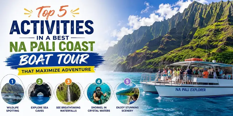 Activities in a Best Na Pali Coast Boat Tour