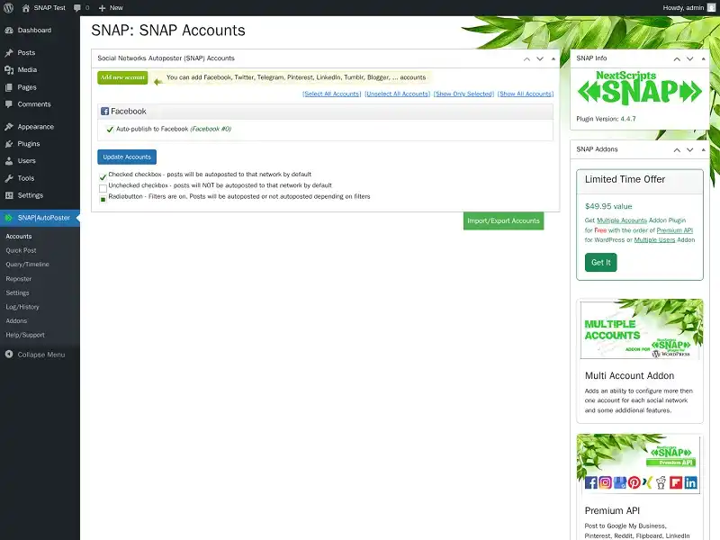 NextScripts: WordPress Social Media Auto Poster Plugin